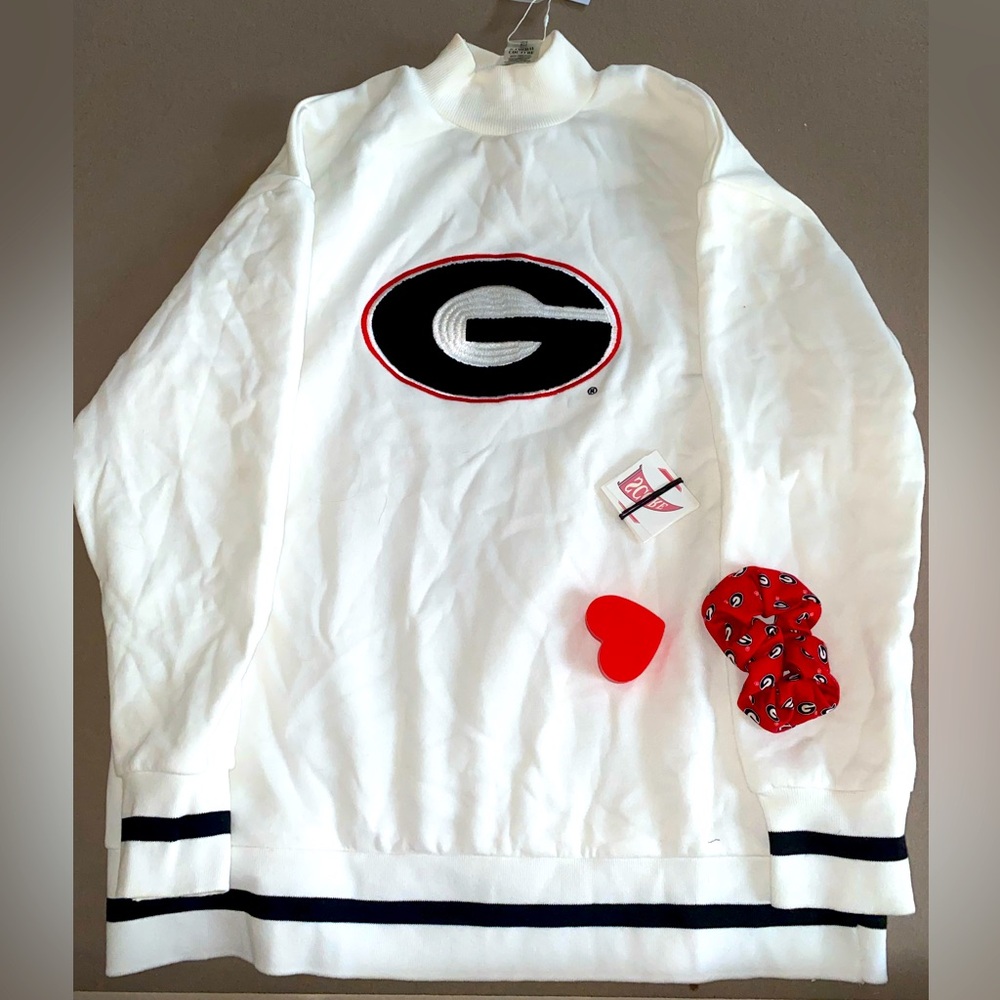 UGA Bulldogs LIMITED EDITION Mock Neck Sweatshirt ❤️🖤 | Oversized Fit